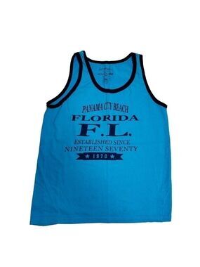 Authentic Classic Pacific Surf Panama City Beach Florida Graphic Tank Top Size S